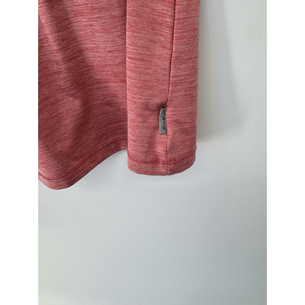 Eddie Bauer Women Compass Essentials UPF 50+ T-Shirt V-Neck Size M Red - Picture 3 of 4